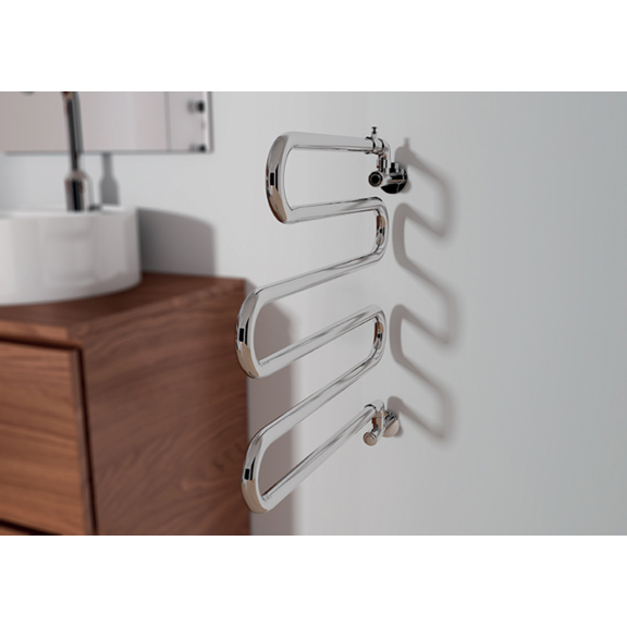 IRSAP Alatherm chrómový kúpeľňový radiátor - otočný