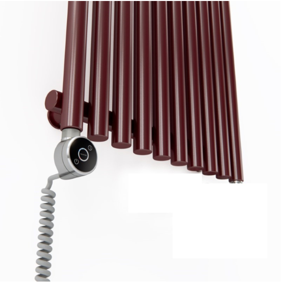 TERMA Tune VWS elektrický dizajnový radiátor 1800x490 RAL3011 - detail
