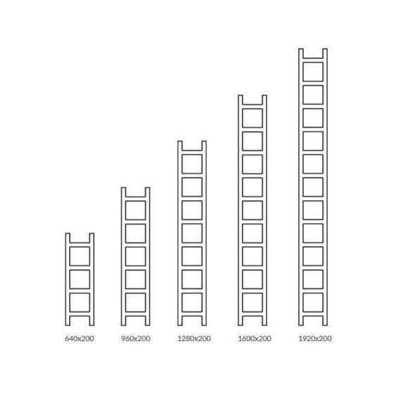 TERMA Easy vertikálny dizajnový radiátor -Veľkosti