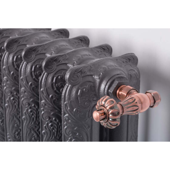 SR Floral Old Style termostatická rohová ventilová sada - Meď