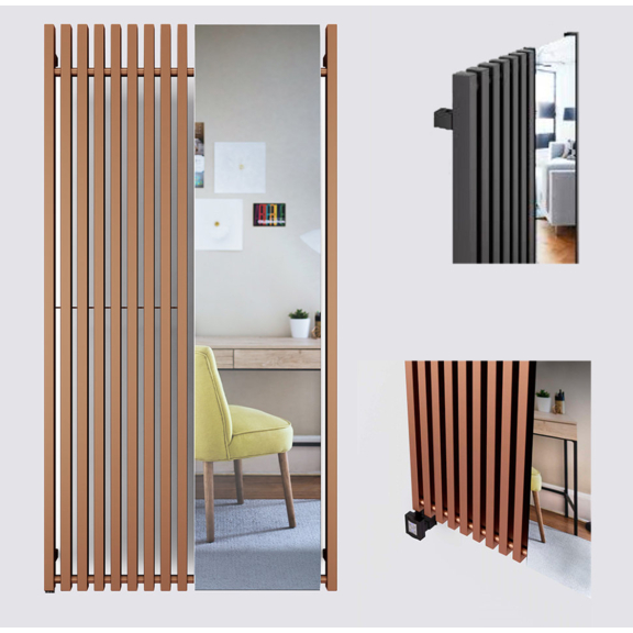 TERMA Triga M E dizajnový radiátor so zrkadlom