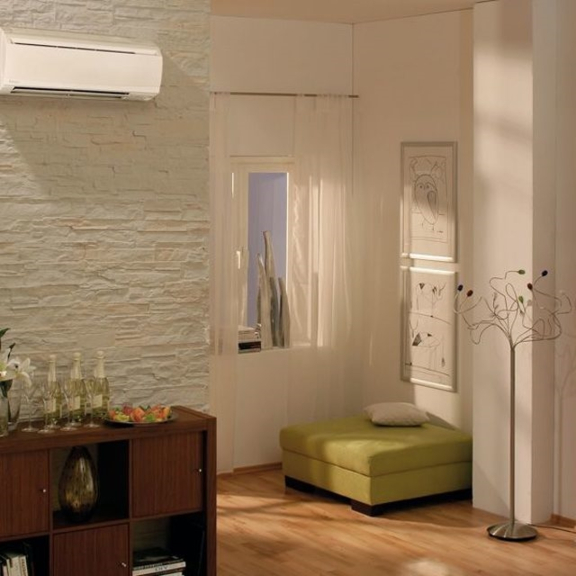 Daikin FWT02CT nástenný fancoil v interiéri - elegantný vzhľad