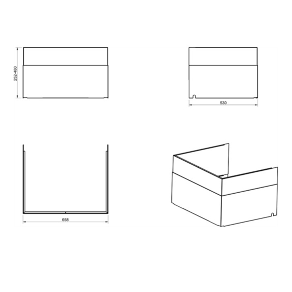 Systemair Kryt VTC 200- Rozmery