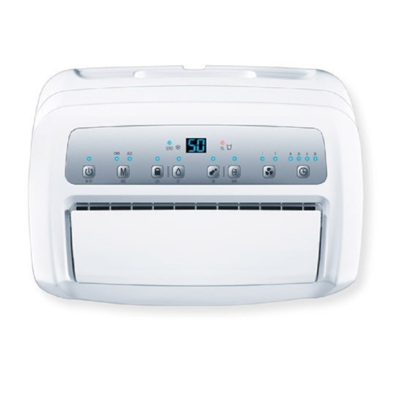 Beurer BEU-LE60 odvlhčovač vzduchu displej