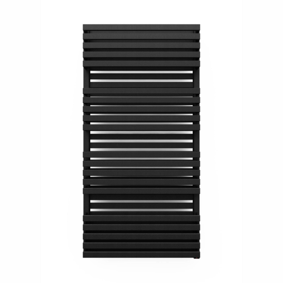 TERMA Quadrus Bold One dizajnový radiátor 1185x600 farba Metallic Black