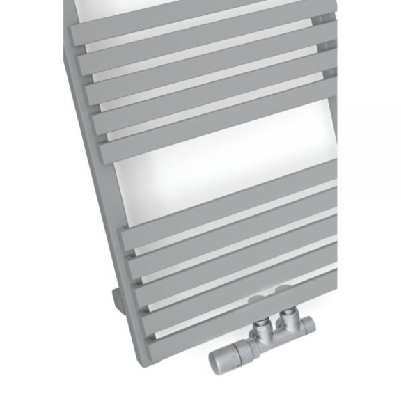 TERMA Quadrus Slim dizajnový radiátor 1185x450 Silver Matt Detail