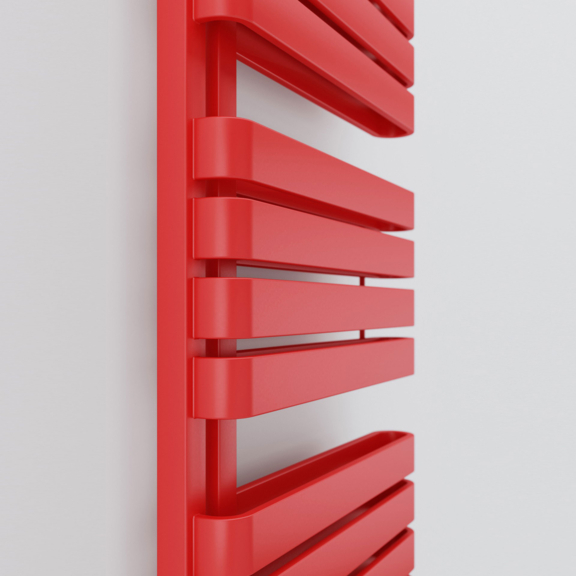 TERMA Warp S dizajnový radiátor 1695x500 farba Soft 3028 detail