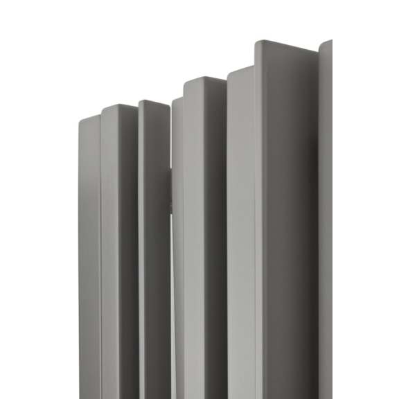 TERMA Sherwood V E dizajnový radiátor farba Metallic Grey detail