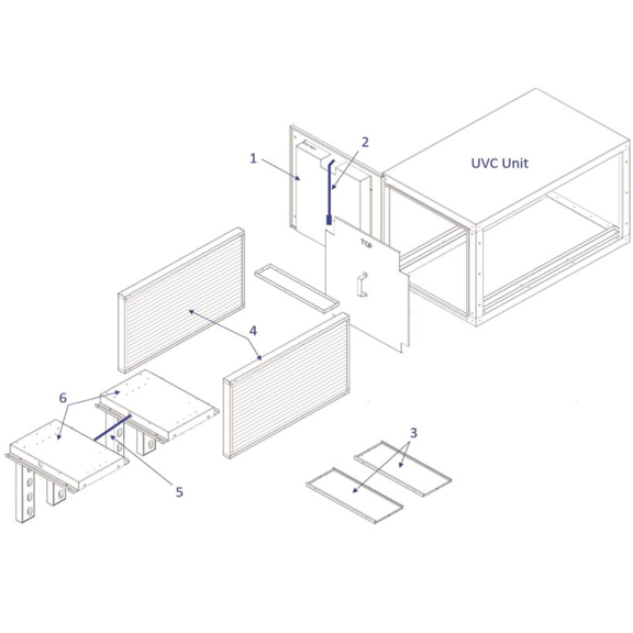 Purified Air UV-C - komponenty