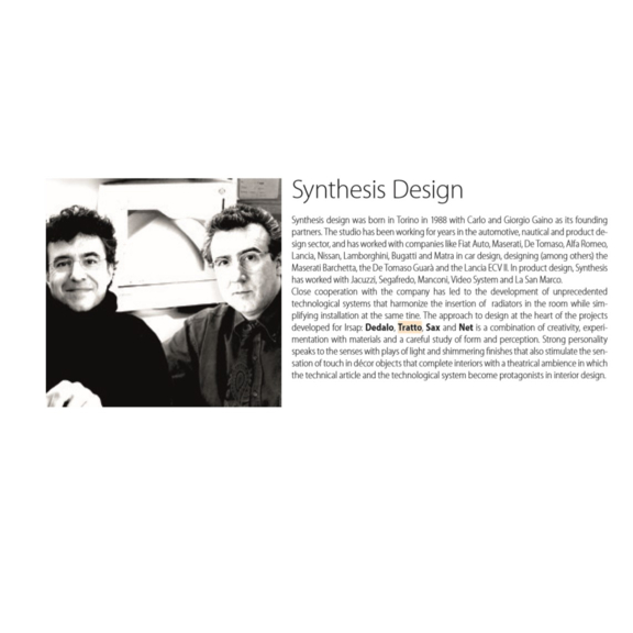 IRSAP Tratto dizajnový radiátor Synthesis Design