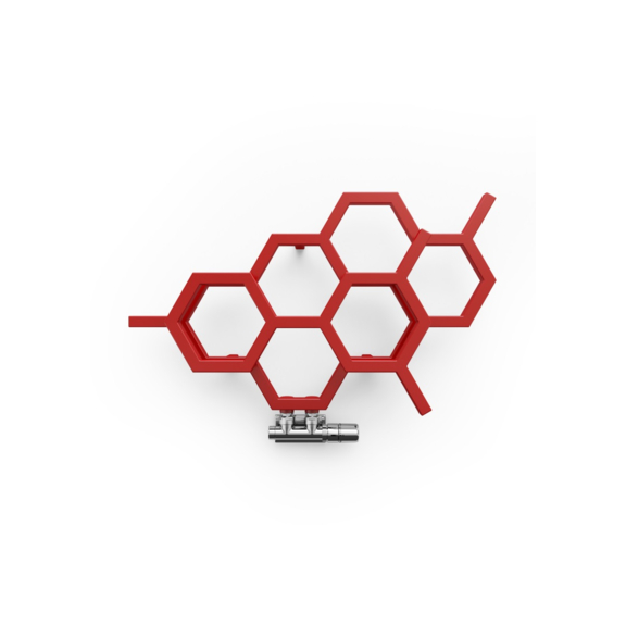 TERMA Hex dizajnový radiátor 422x711farba RAL3020