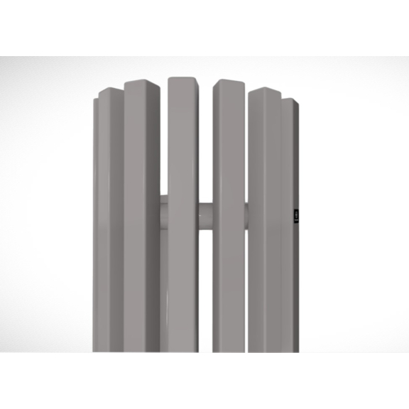 TERMA Triga ANC dizajnový radiátor RAL 7036 - detail