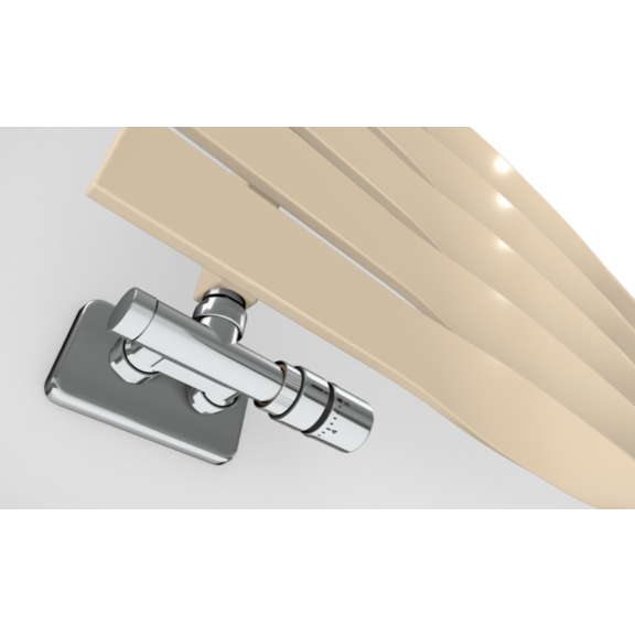 TERMA Cyklon H dizajnový radiátor RAL 1015 detail