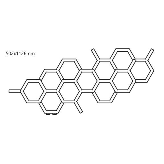 TERMA Hex dizajnový radiátor 502x1126mm