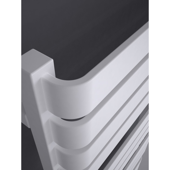 TERMA Warp T dizajnový radiátor 1110x500 RAL 9016 detail