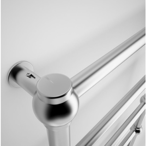 TERMA Retro dizajnový radiátor 800x504 Chróm detail