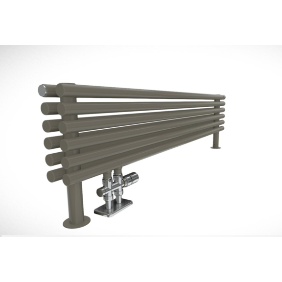 TERMA Tune HSD dizajnový radiátor pod okno detail - farba RAL7003