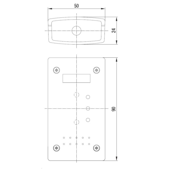 Systemair EC-Selector regulátor pre EC ventilátory - rozmery