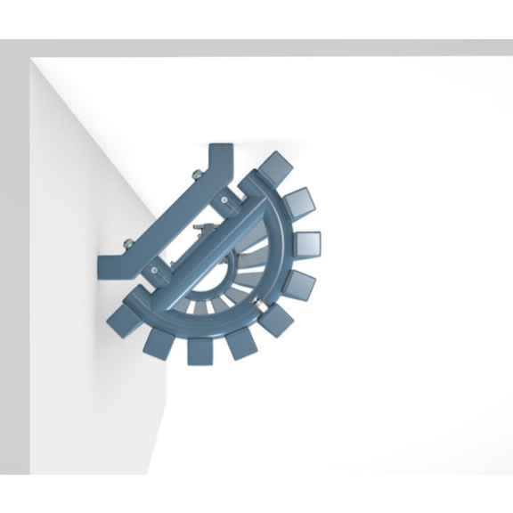 TERMA Triga ANC E dizajnový radiátor RAL5024 - rohový