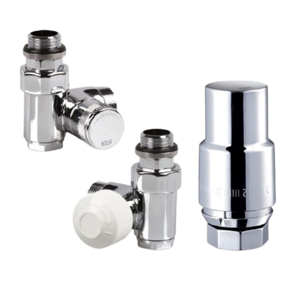 SR Tondera termostatická uhlová sada ventilov pre kombinované pripojenie - pravá