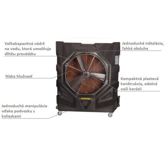Master BC 340 priemyselný BIO ochladzovač vzduchu popis