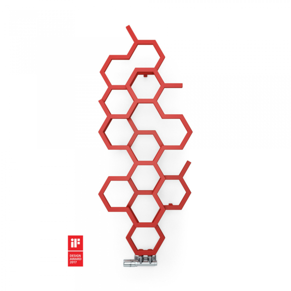 TERMA Hex dizajnový radiátor 1220x486 soft 3028 Design Award 2017