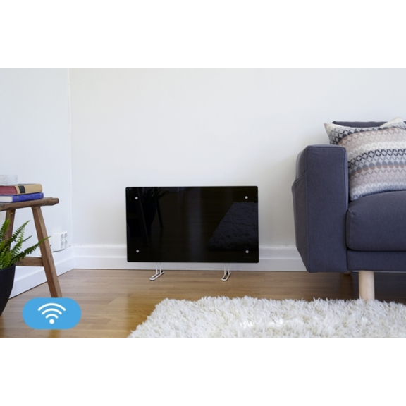 ADAX CLEA KWT čierny konvektor s WiFi interiér