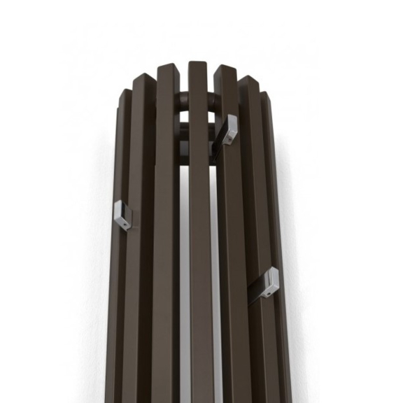 TERMA Triga ANC dizajnový radiátor RAL 5024 profily do polkruhu