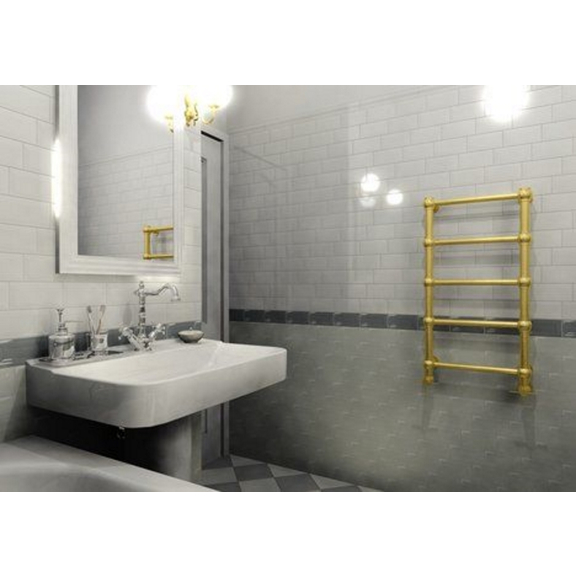 TERMA Retro elektrický dizajnový radiátor farba - Gold Gloss- zlato