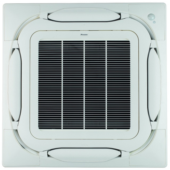 Daikin BYCQ140D dekoračný panel biely so sivými výfukovými lamelami