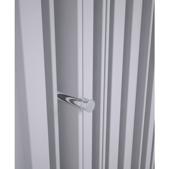 TERMA Sherwood V dizajnový radiátor farba Silver Matt - detail