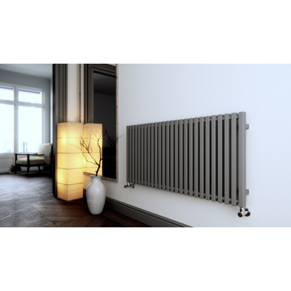 TERMA Triga dizajnový radiátor vertikálny 610x1280 farba Metallic Stone - interiér