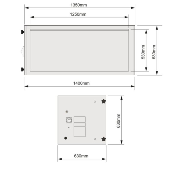 Purified Air UV-C 4500 - rozmery