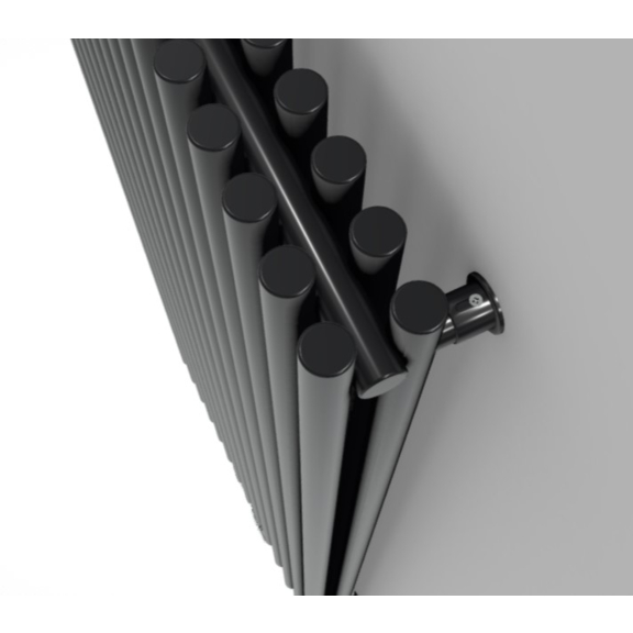 TERMA Tune VWD dizajnový radiátor 1800x690 farba Soft RAL9005 dva rady profilov