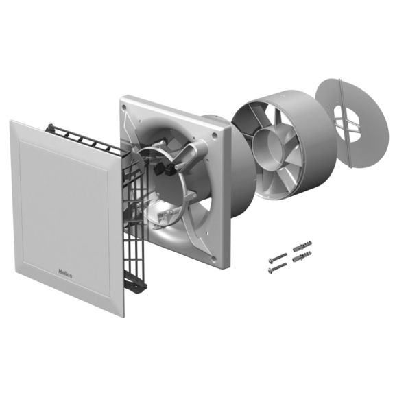 Helios MiniVent M1/150 dvojotáčkový štandardný ventilátor s EC motorom - súčiastky ventilátora