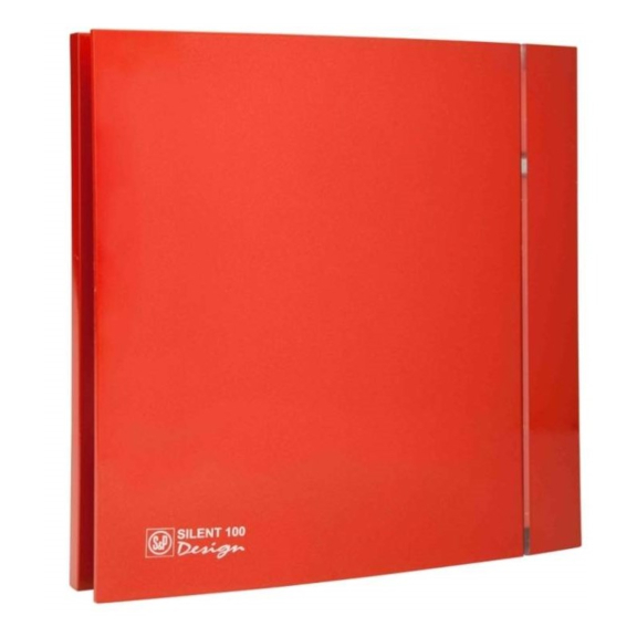 Ventilátor Silent 100 Design CRZ - červený