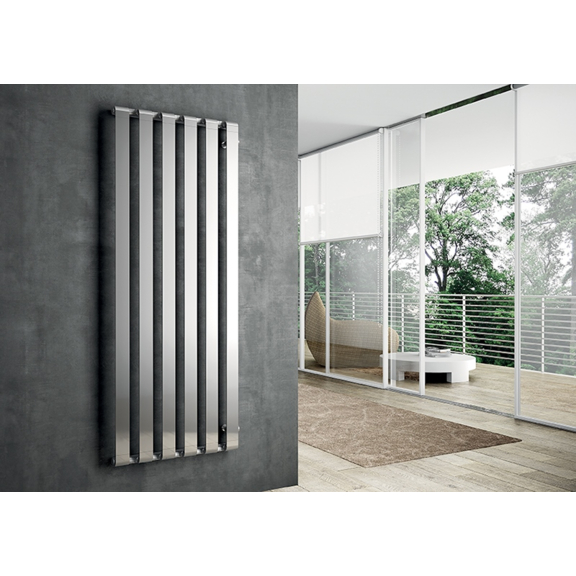 IRSAP Step V chrómový dizajnový radiátor 2000x670 Chróm - interiér