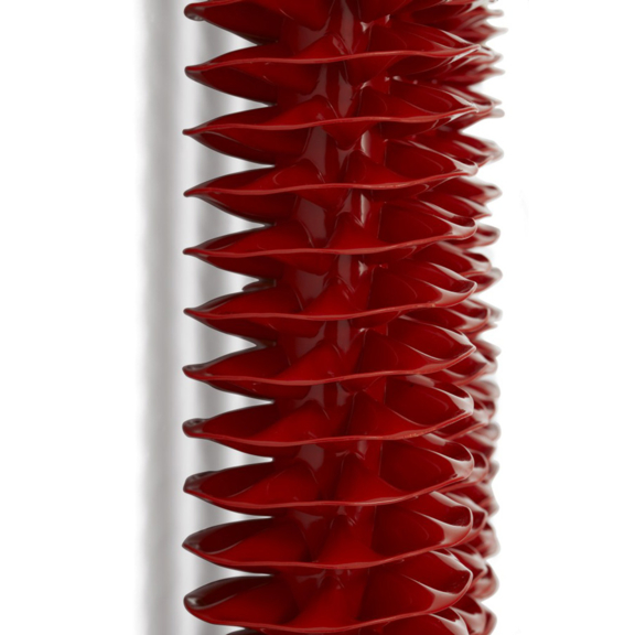 TERMA Ribbon V E dizajnový radiátor detail - špirála