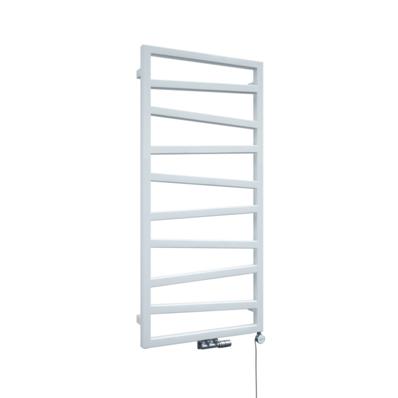 TERMA Zigzag kúpeľňový radiátor 1070x500 farba RAL9016 elektrický