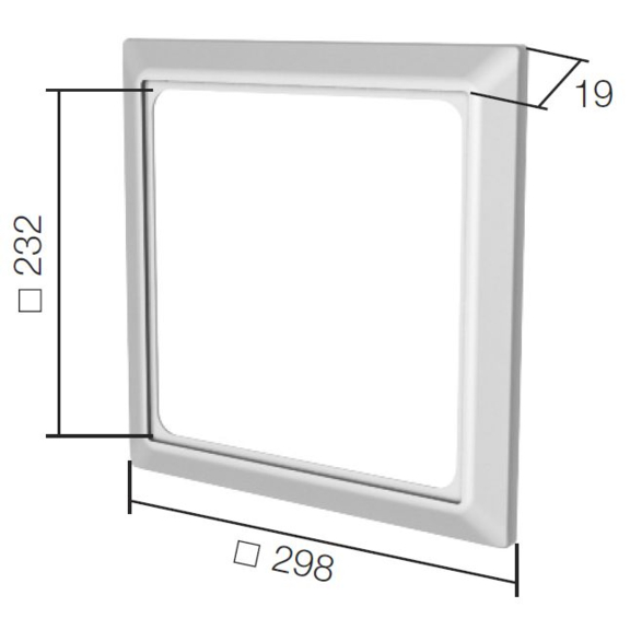 Helios ELS-AGR vyrovnávací rámček - rozmery
