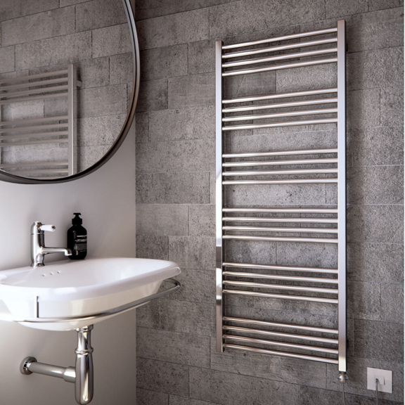 TERMA Fiona elektrický kúpeľňový radiátor 1380x500 farba Chróm