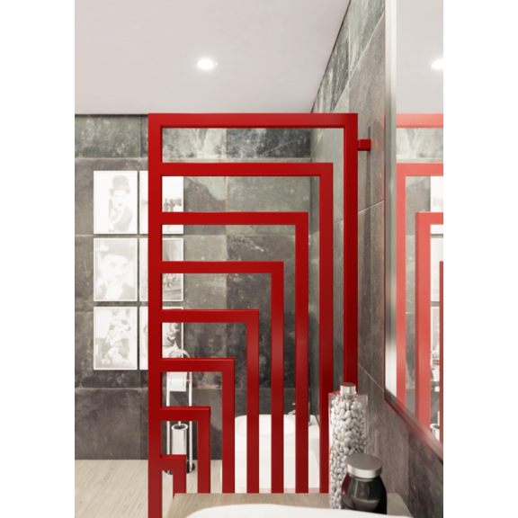 TERMA Angus DW dizajnový radiátor 1780x680 RAL3003 detail