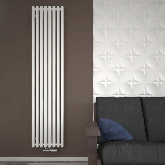 TERMA Triga dizajnový radiátor RAL9016 inšpirácie