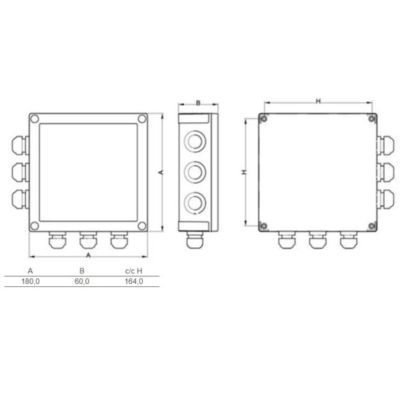 Systemair EC-Vent CB centrálna riadiaca jednotka - rozmery