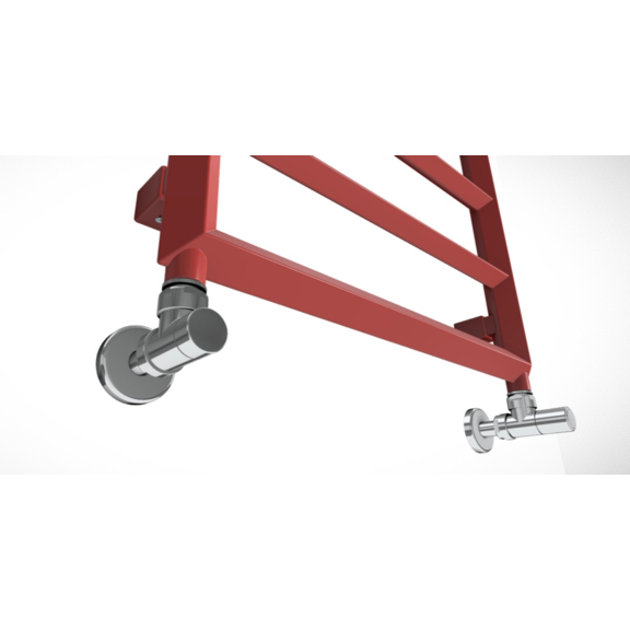 TERMA Diamond kúpeľňový radiátor 1120x500 RAL3031 upevnenie na stenu