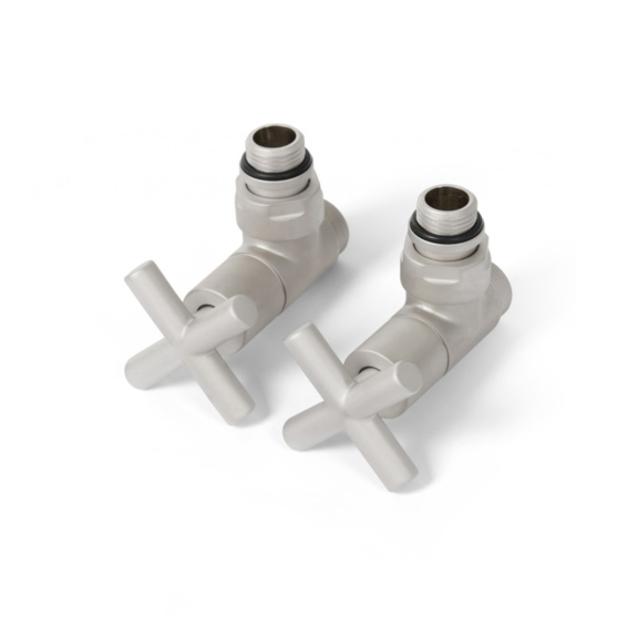 Terma Minimalist rohová regulačná sada ventilov - Niekel Satén