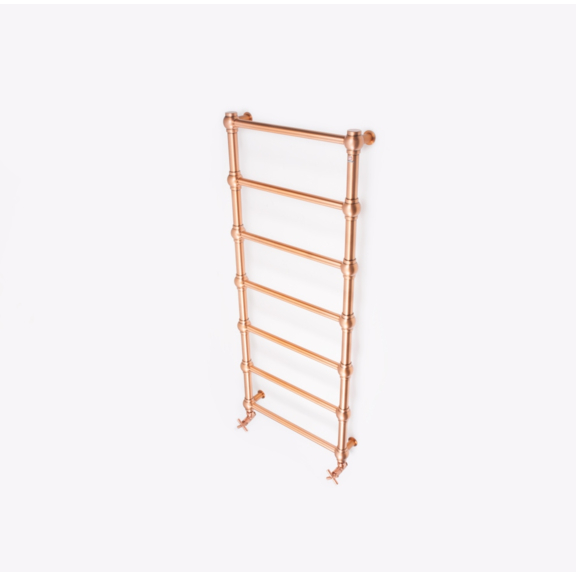 TERMA Retro dizajnový radiátor 1170x504 farba Cooper zboku