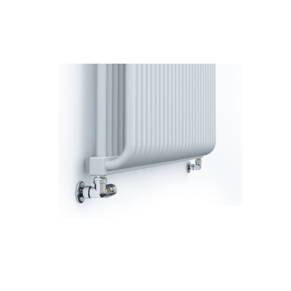 TERMA Delfin dizajnový radiátor pod okno 545x1050 farba Soft White