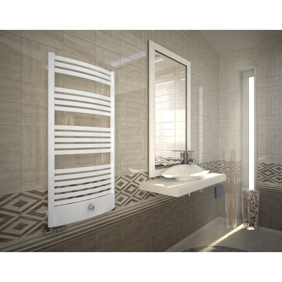 TERMA Dexter Pro ONE kúpeľňový radiátor RAL9016 - v interiéri