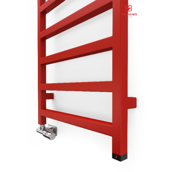 TERMA Simple One dizajnový radiátor do kúpeľne RAL3020 - detail